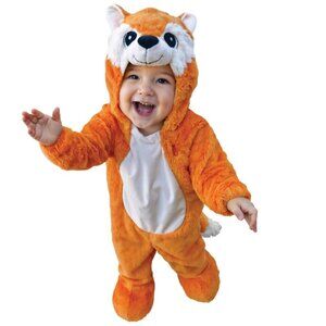 Baby Boys Girls Plush SWEET FOX Halloween Costume Jumpsuit Size 6 12 18 Mo NWT